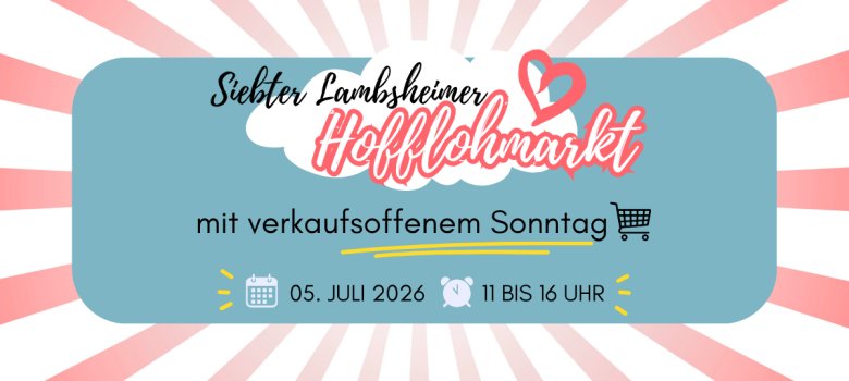 Hofflohmarkt (Facebook-Werbeanzeige) - verkaufsoffener Sonntag Flyer zur Veranstaltung